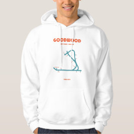 Moletom Retro Minimalist Goodwood Racecourse Line Art Prin