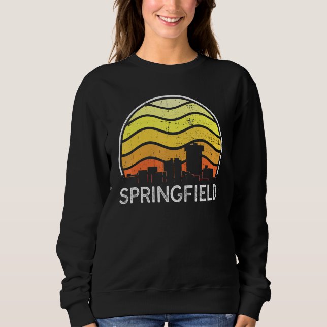 Moletom Retro Missourii Springfield Visitors Skyline Vinta (Frente)