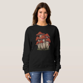 Moletom Retro Mushroom Cluster Art - Cottagecore Women’s