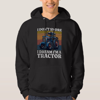 Moletom Retro, não ronco, sonho, sou um Trator Engraçado S
