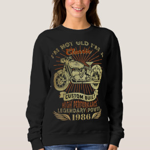 Moletom Retro Não sou Velho Sou o Nascer Clássico de Motoc