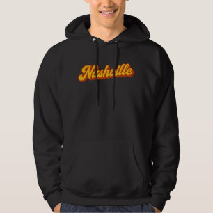 Moletom Retro Nashville Script Design - Vintage Sunset
