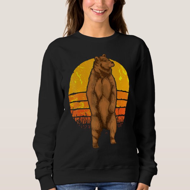Moletom Retro Nature Bear Forest Animal Brown Bear 1 (Frente)