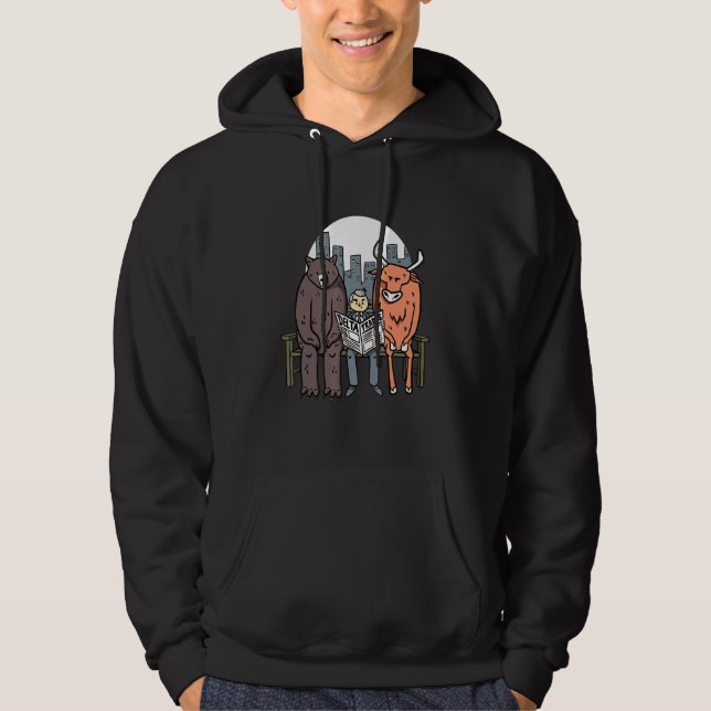 Moletom Retro Negociação Forex Bolsa De Valores Vs Bears S (Frente)