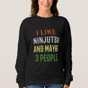 Moletom Retro Ninjutsu Design I Gosta De Ninjutsu E Talvez
