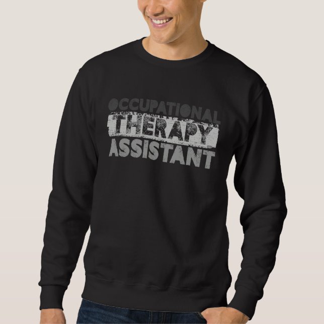 Moletom Retro Occupational Therapy Assistant Healthcare Th (Frente)