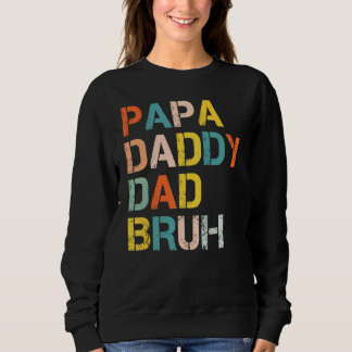 Moletom Retro Papa Pai Bruh Dia de os pais