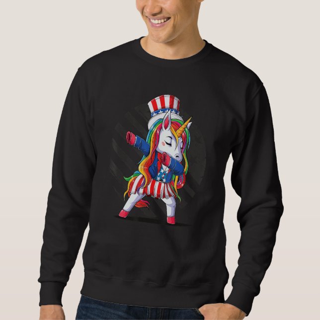 Moletom Retro Patriotic USA I American Flag I Retro 4th Ju (Frente)