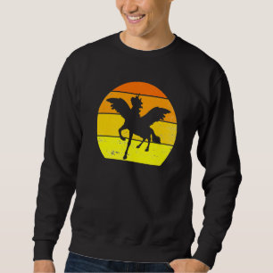 Moletom Retro Pegasus Vintage Pegasus Silhouette Animal 8