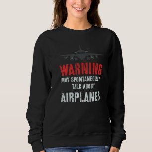 Moletom Retro, Posso FALAR Spontaneamente Sobre O AVIÃO Pi