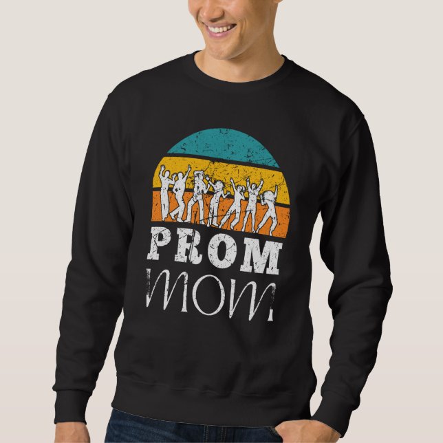 Moletom Retro Prom Moms Matching Prom Mom Tees for Dance C (Frente)
