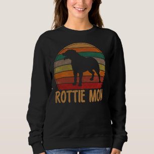 Moletom Retro Rottweiler Mãe Cachorro Rotação Mãe Pet Rott