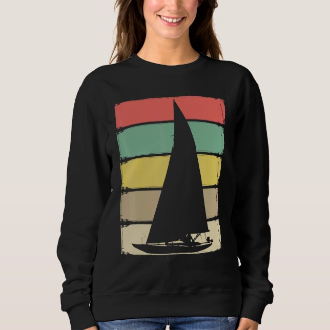 Moletom Retro Sailboat Skipper Ship Catamaran Yacht Sail S (Frente)