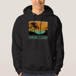 Moletom Retro Sanibel Island Florida Tropical Sunset Beach