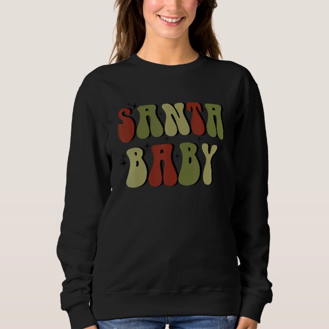 Moletom Retro Santa Baby Christmas Merry Xmas  for Men Wom (Frente)