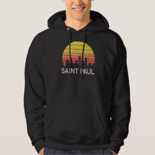 Moletom Retro Santo Minnesota Paul Skyline Vintage Urban B