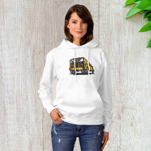 Moletom Retro School Bus Vintage Amarelo