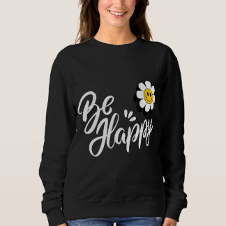 Moletom Retro Smiley Daisy - Just Be Happy Flower Power