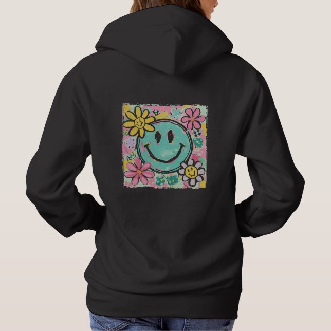 Moletom Retro Smiley Face Flower (Verso)