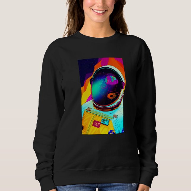 Moletom Retro Spaceman Astronaut Vintage Psychedelic Tripp (Frente)