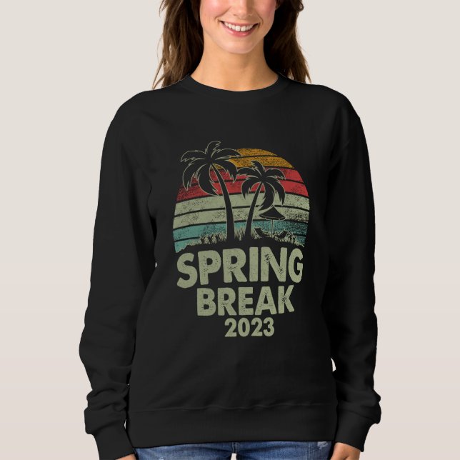 Moletom Retro Spring Break 2023 Style Matching Group (Frente)