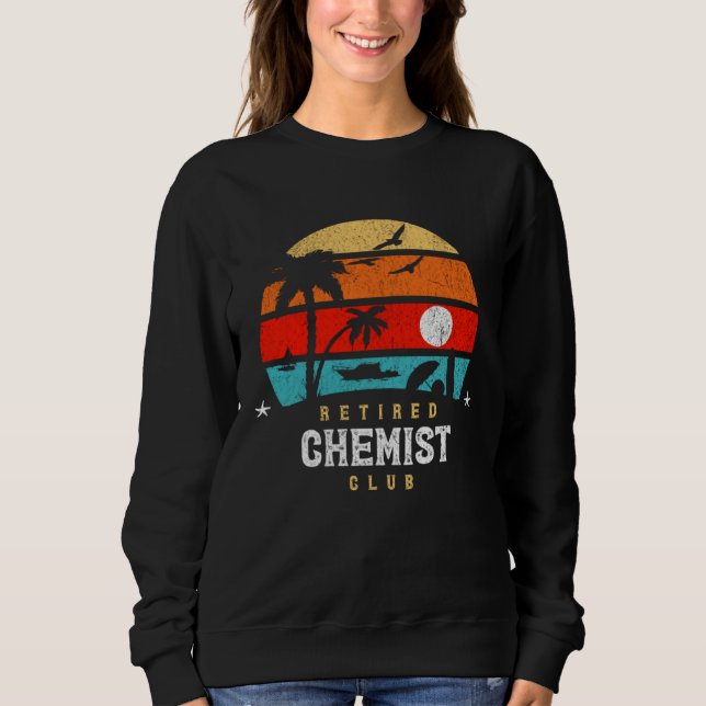 Moletom Retro Style Retirement Gag Idea Funny Retired Chem (Frente)