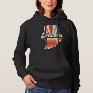 Moletom Retro Sunset Indiana State Vintage Indiana Pride