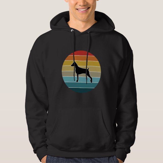 Moletom Retro Sunset Style Doberman Vintage Lover Doberman (Frente)