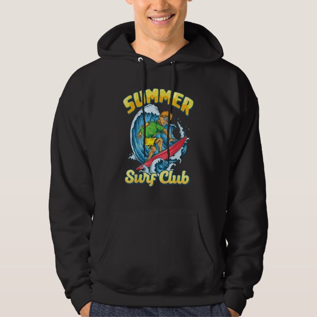 Moletom Retro Surfboard summer surf club Surfboarder Vinta (Frente)