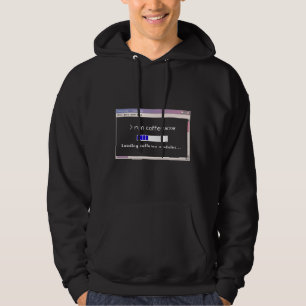 Moletom Retro Tech Run Coffee.exe - Carregar Cafeí