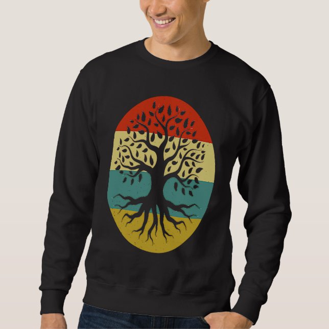 Moletom Retro Tree of Life Vintage Earth (Frente)