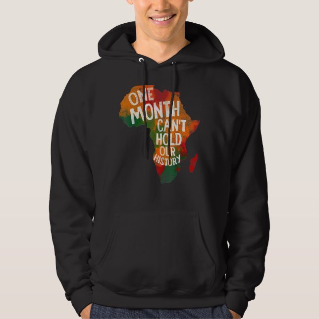 Moletom Retro Um Mês Pode Segurar Nossa História Bla Afric (Frente)