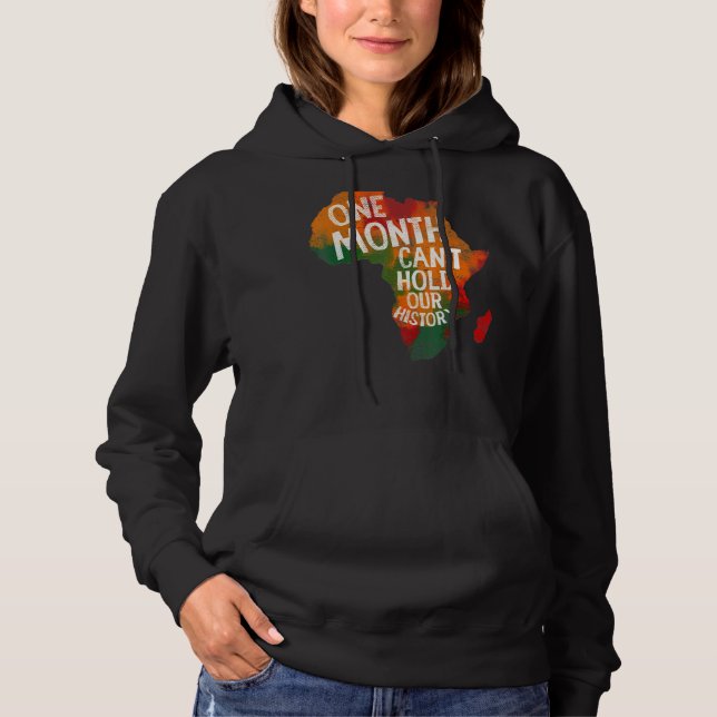 Moletom Retro Um Mês Pode Segurar Nossa História Bla Afric (Frente)