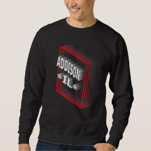 Moletom Retro Vaporwave Addison Illinois IL