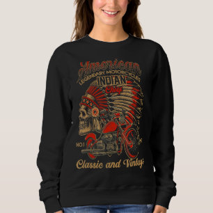 Moletom Retro Vintage American Motorcycle Indian For Old B