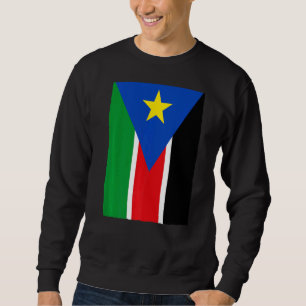 Moletom Retro Vintage - Bandeira Nacional do Sudão do Sul