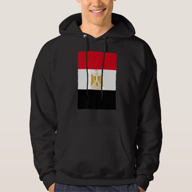 Moletom Retro Vintage - Bandeira Nacional Egípcia (Frente)