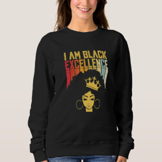Moletom Retro Vintage Black Excellence African Pride Histo
