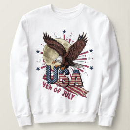 MOLETOM RETRO VINTAGE BOLD EAGLE EUA 4 DE JULHO