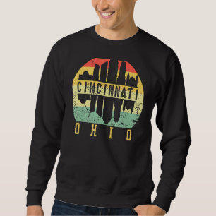 Moletom Retro Vintage CINCINNATI OHIO Centro City Skylin