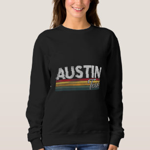 Moletom Retro Vintage da Família Austin Texas Tx