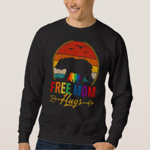 Moletom Retro Vintage Free Mãe Hug Bear Lgbtq Orgulho gay