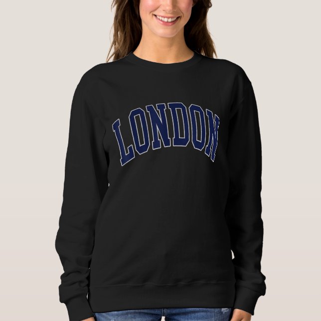 Moletom Retro Vintage London England British UK Souvenir (Frente)