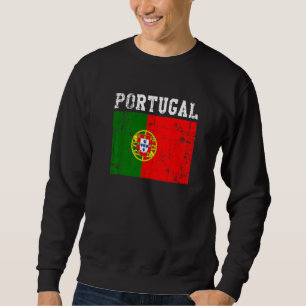 Moletom Retro Vintage Portugal Bandeira Raízes Portuguesas