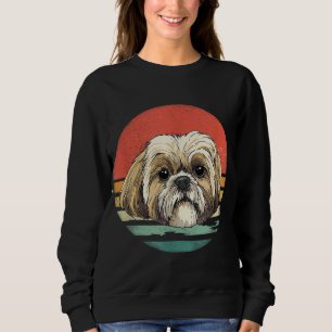 Moletom Retro Vintage Shih Tzu Dog Breve Lover
