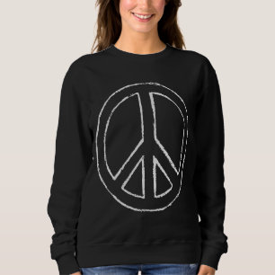 Moletom Retro Vintage - Sinal de Paz em Descanso Desenhado