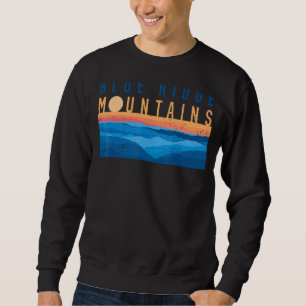 Moletom Retro Vintage Sunset Blue Ridge Mounts Eua Moun