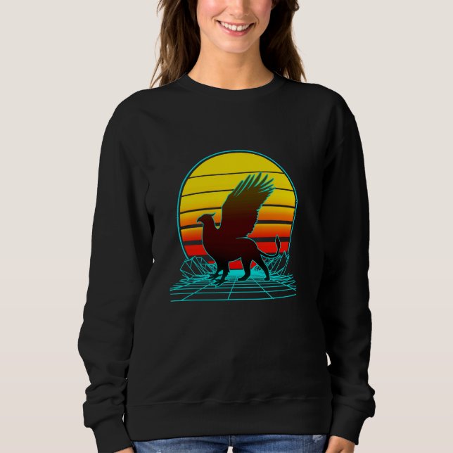 Moletom Retro Vintage Sunset Griffin (Frente)