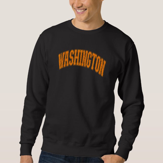Moletom Retro Vintage Washington City USA American (Frente)