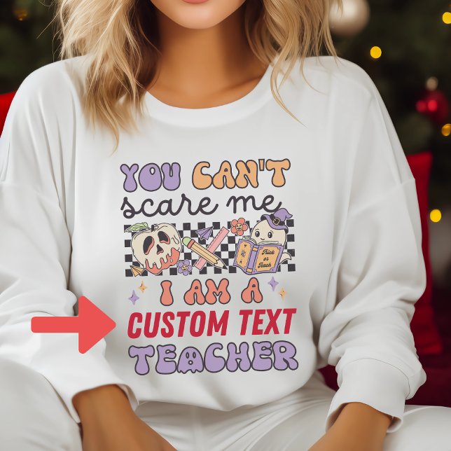 Moletom Retro, Você Não Pode Me Assustar, Professor De Hal (Criador carregado)